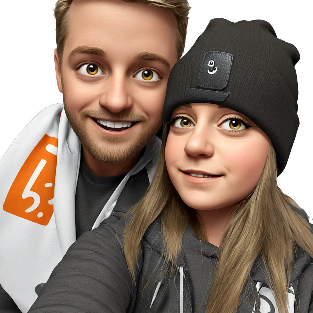 smiling selfie with friends emoji