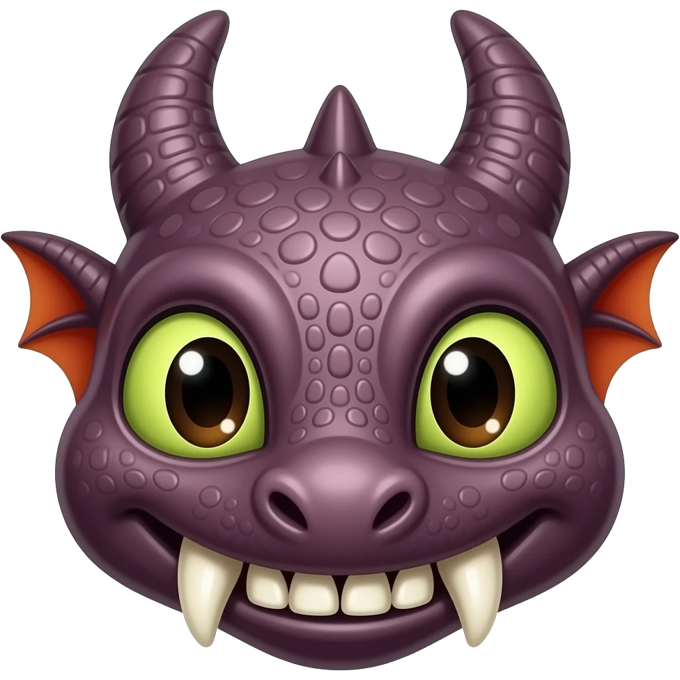 Toothless the dragon head emoji