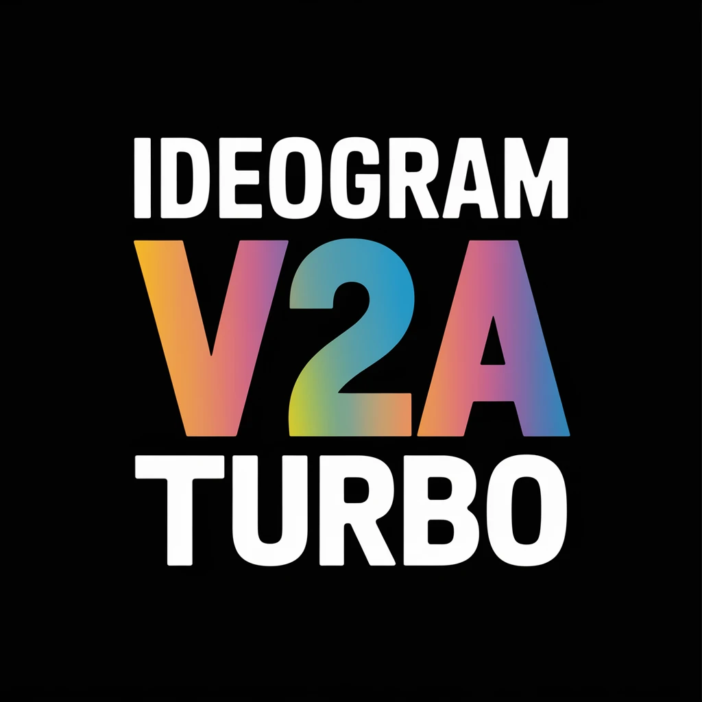 make a colorful text of "Ideogram V2a Turbo" emoji