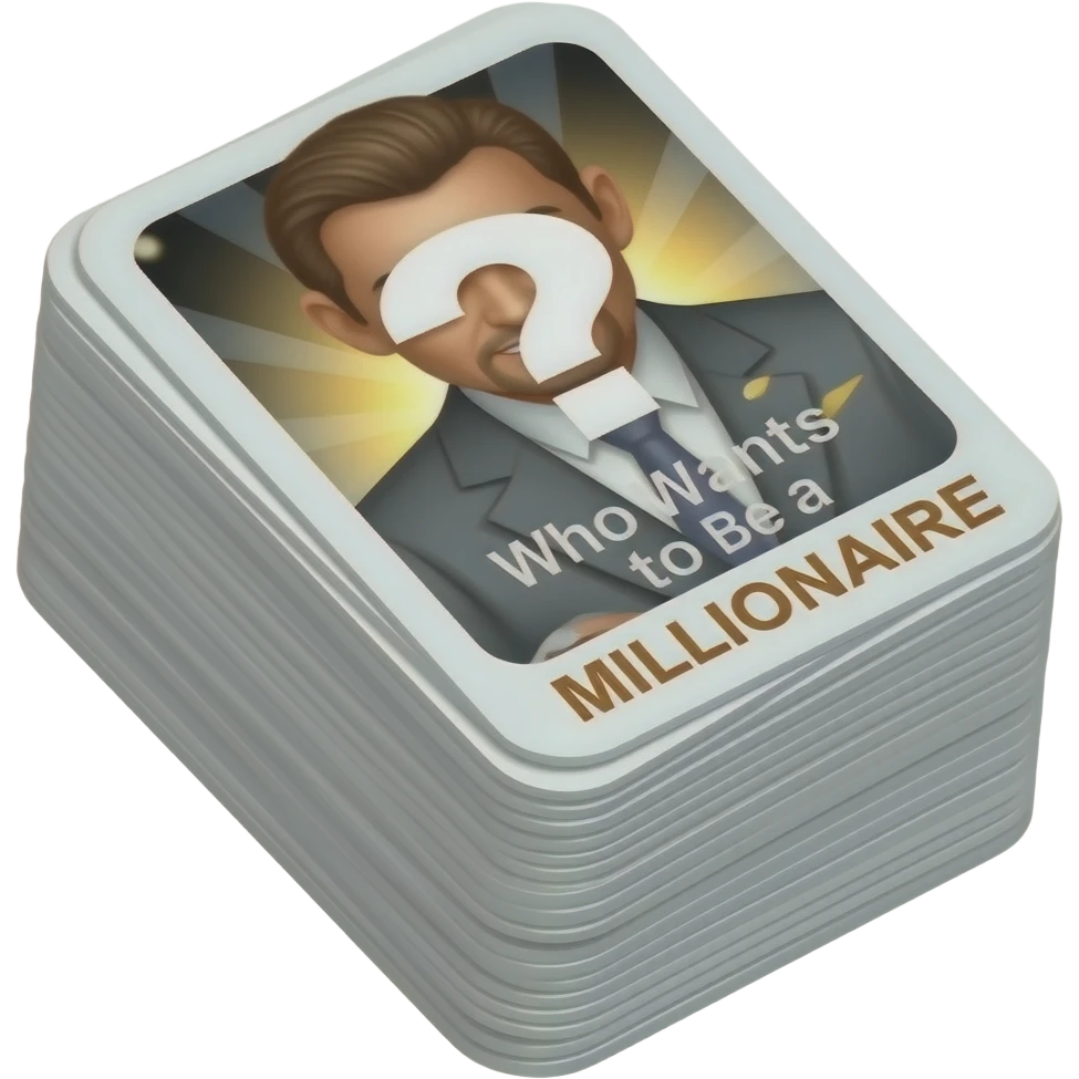 Who wants to be a millionaire question stack emoji