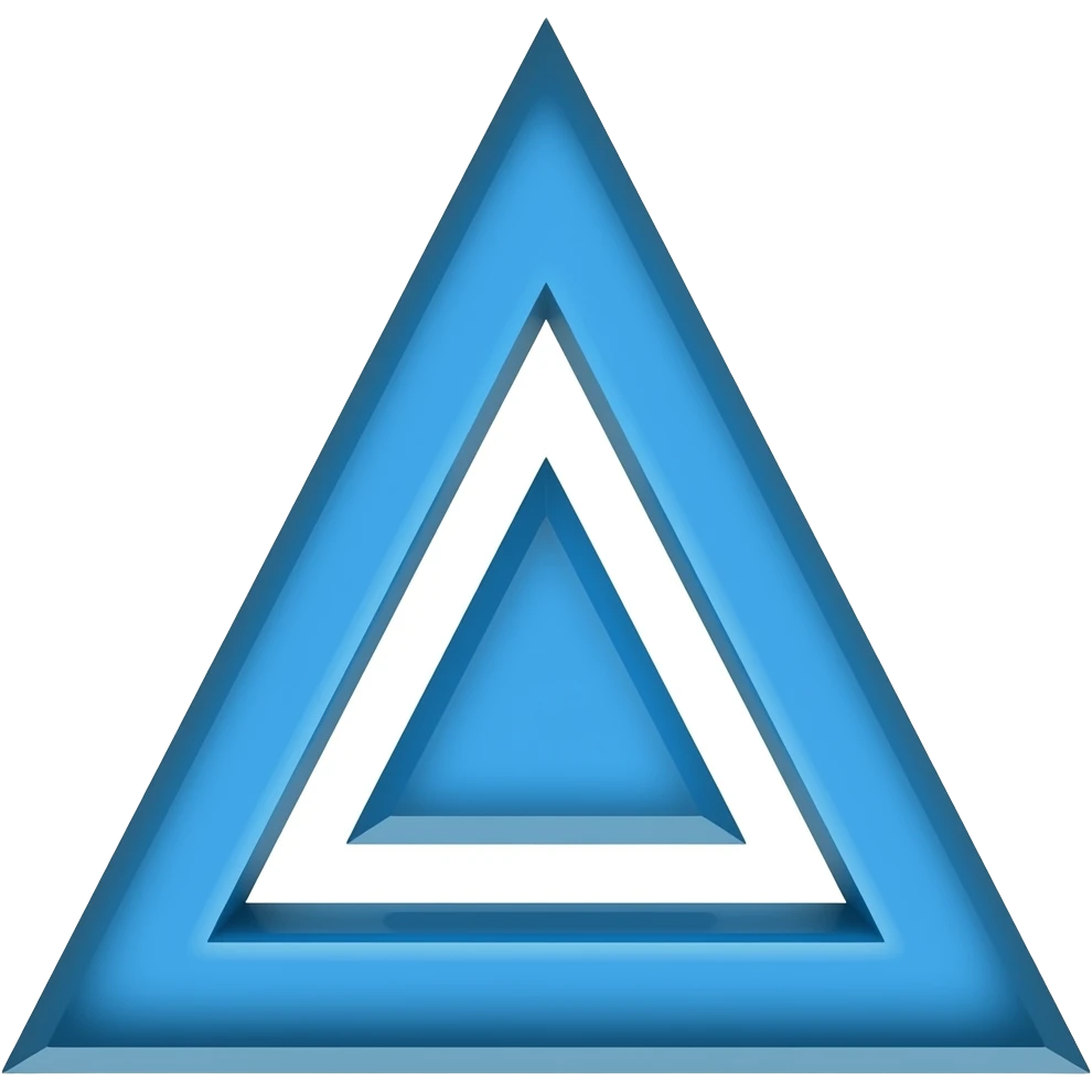 Blue Triangle emoji
