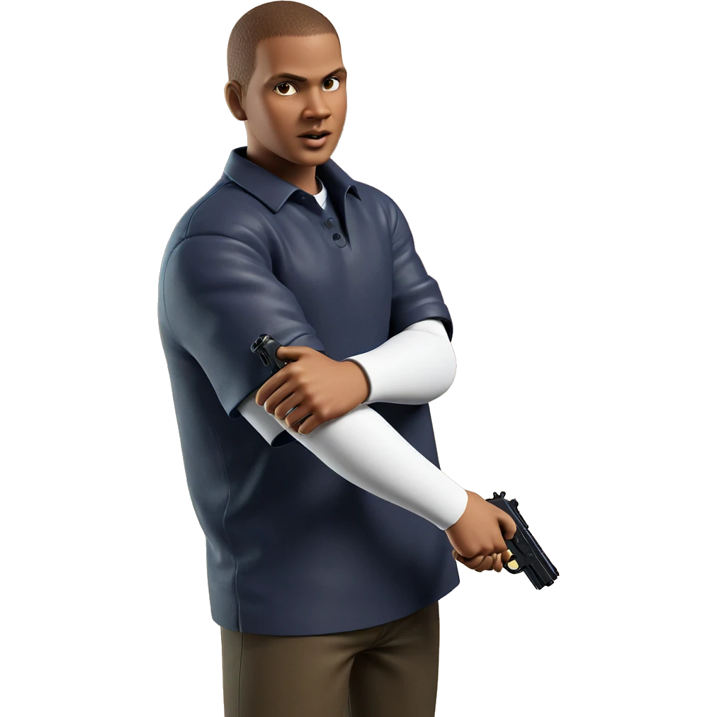 boy with gun parody emoji