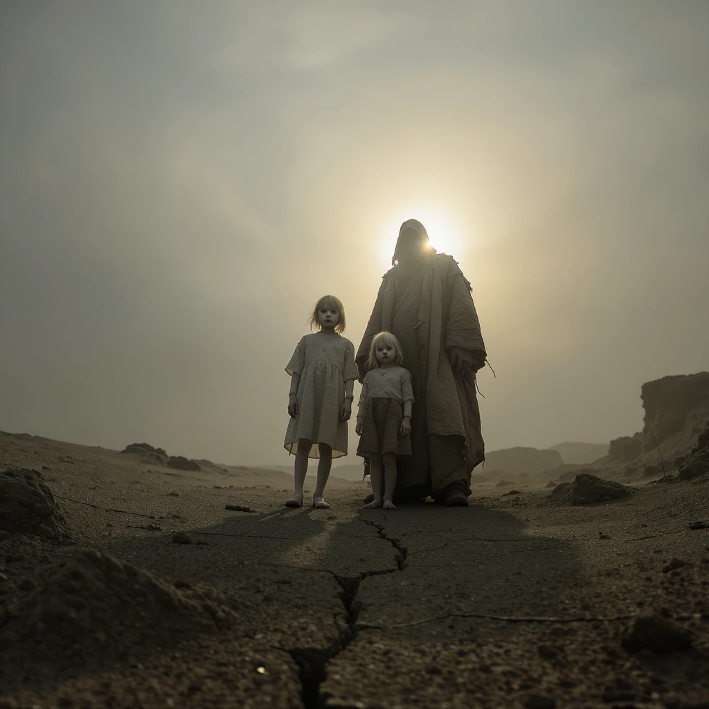 Two Sinister Children with the Sinister King emoji