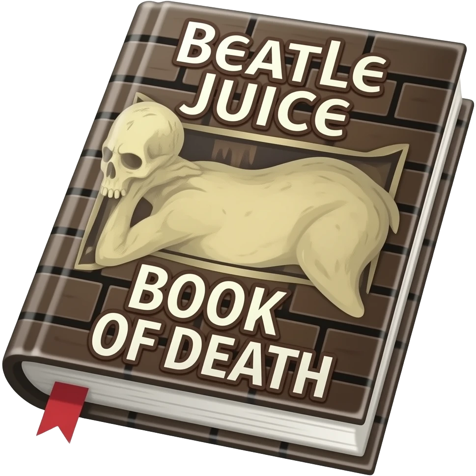 Beatle juice book of death emoji