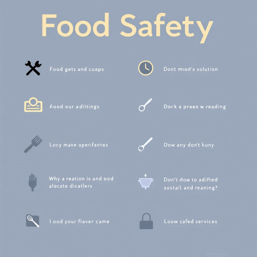 make a detail poster with title of "food safety dos and dont" emoji