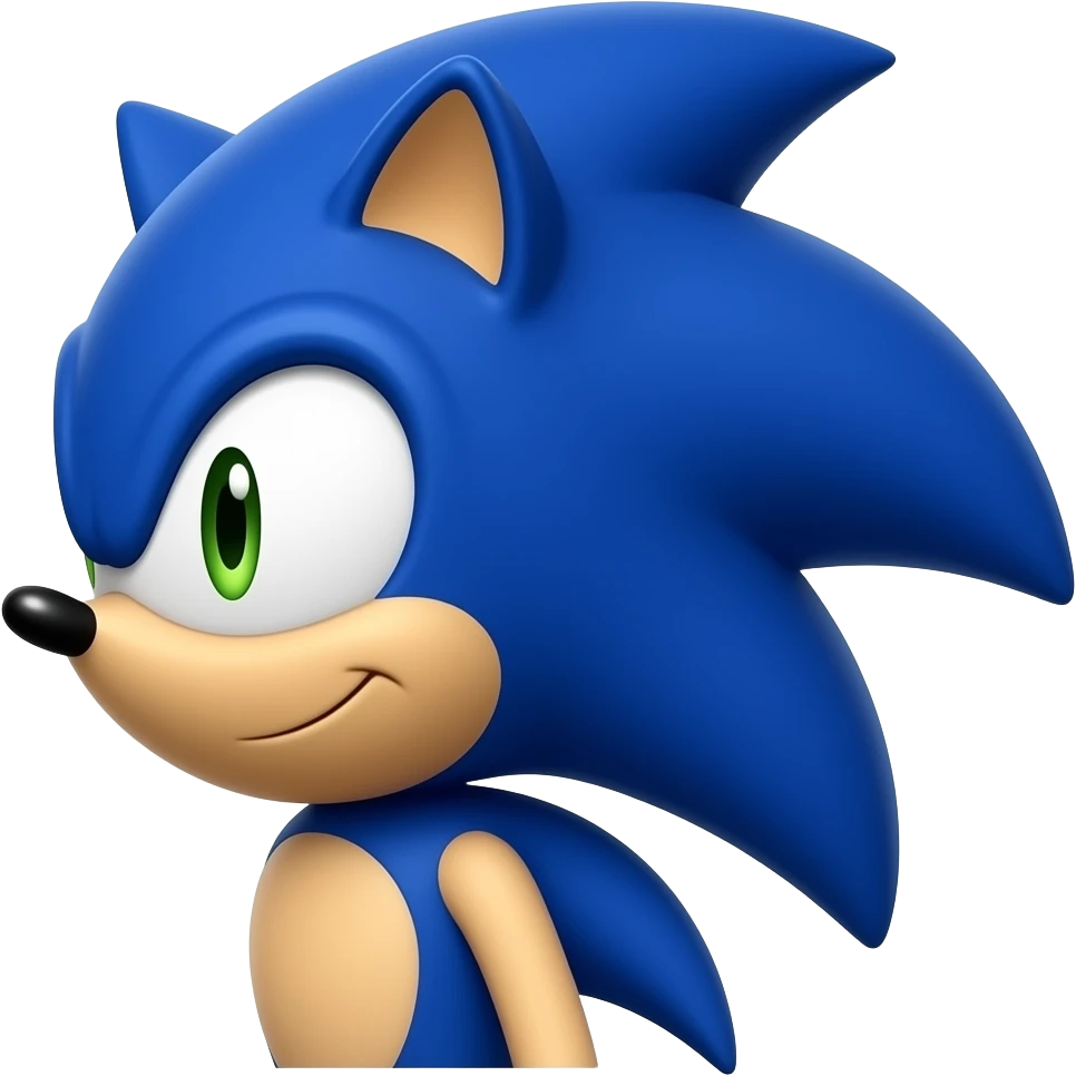 Sonic front profile emoji