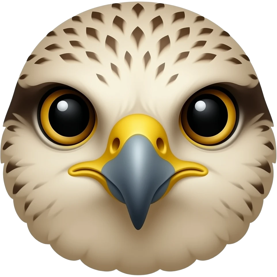 Falcon face emoji