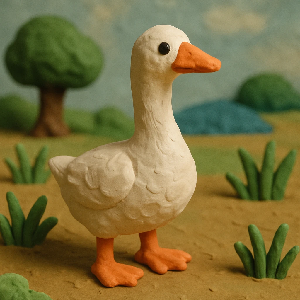a goose standing emoji