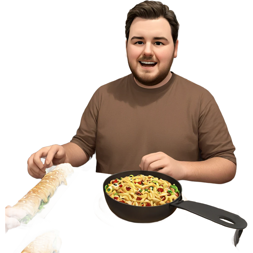 boys enjoying food together emoji
