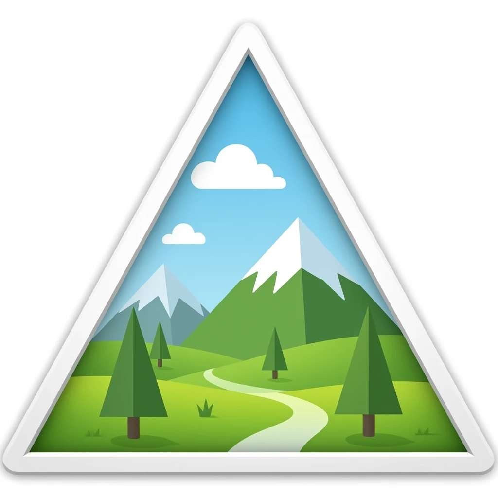 the united states of triangle emoji