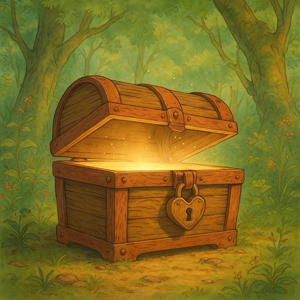 treasure chest ghibli style emoji