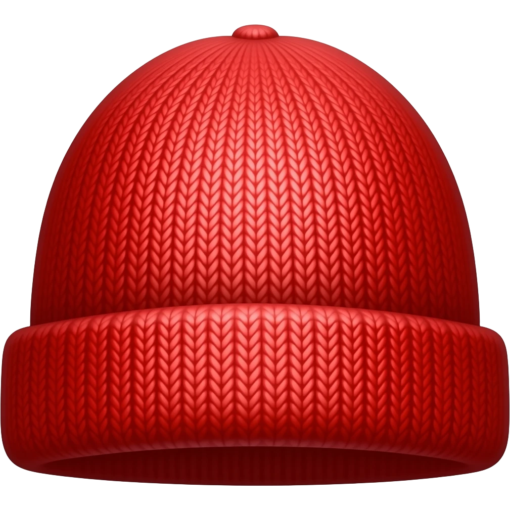 Red beanie emoji