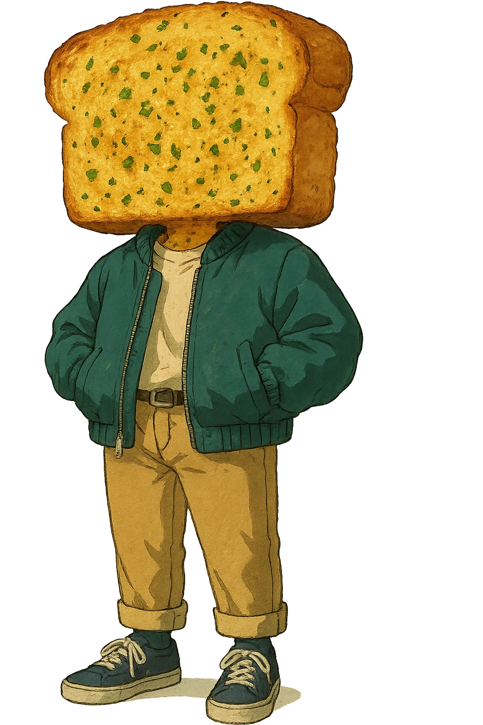 A sick fit, except it’s garlic bread  emoji
