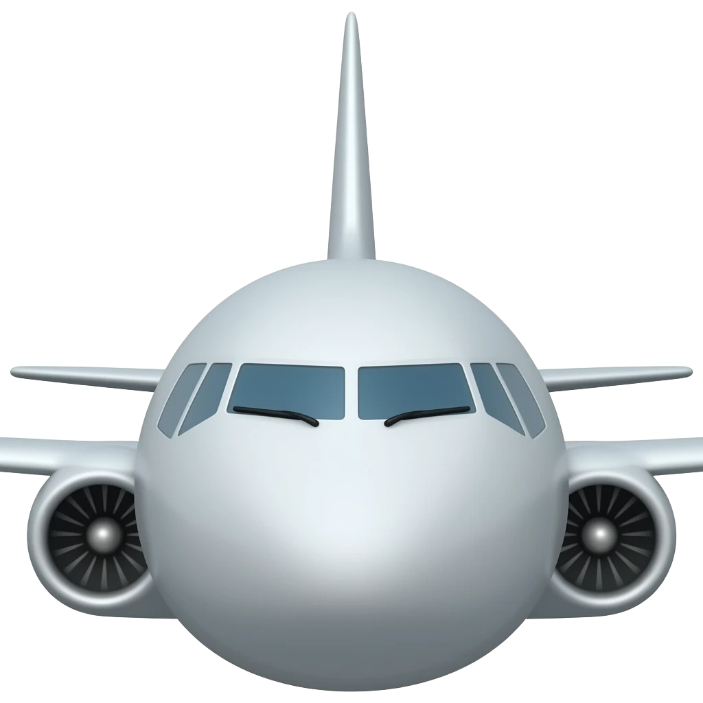 Airplane front emoji