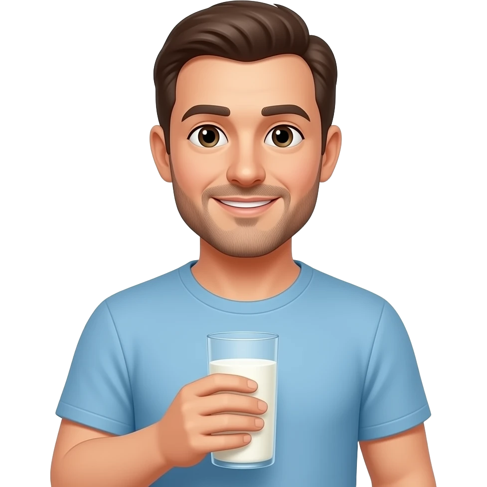 A dad holding milk emoji