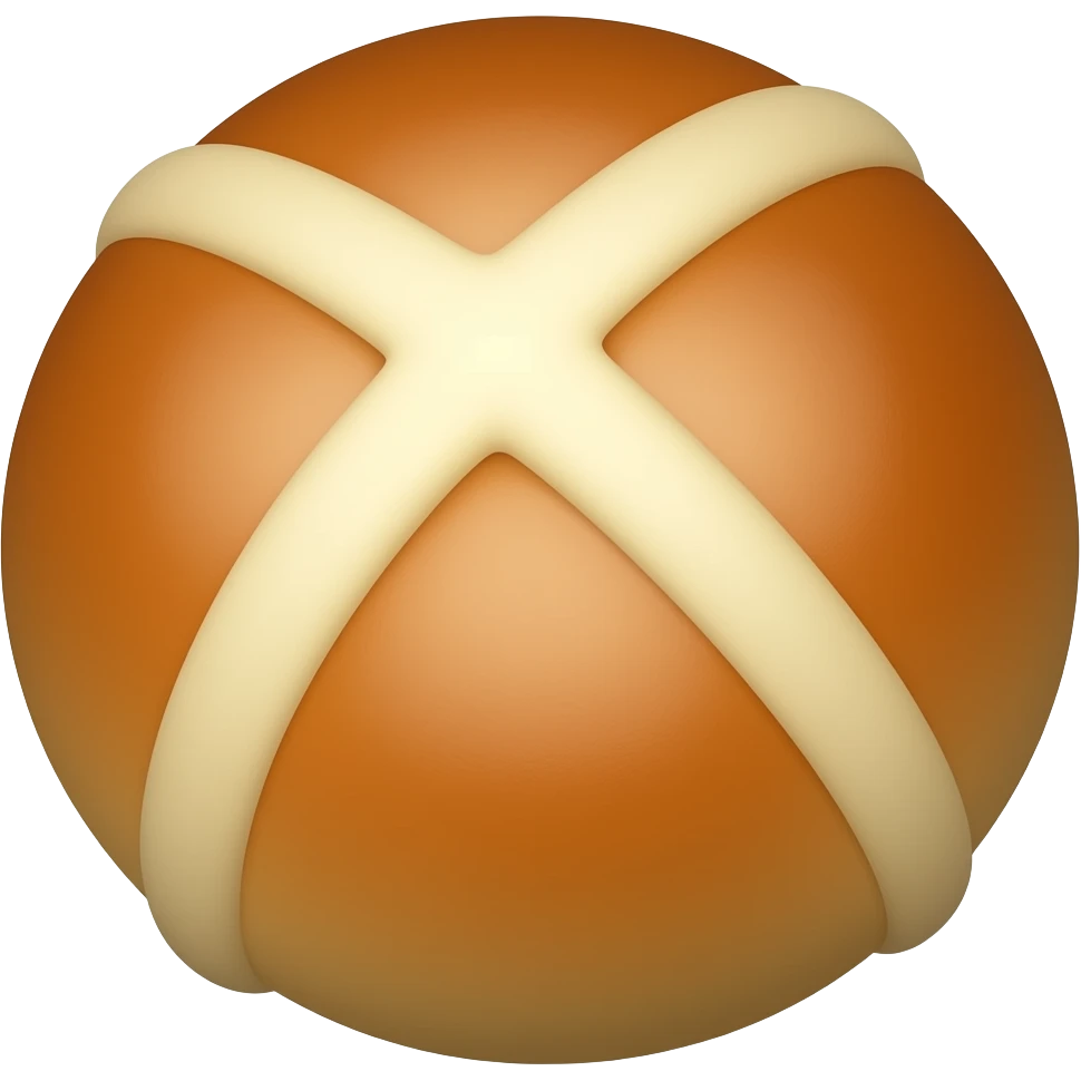 one hot cross bun emoji