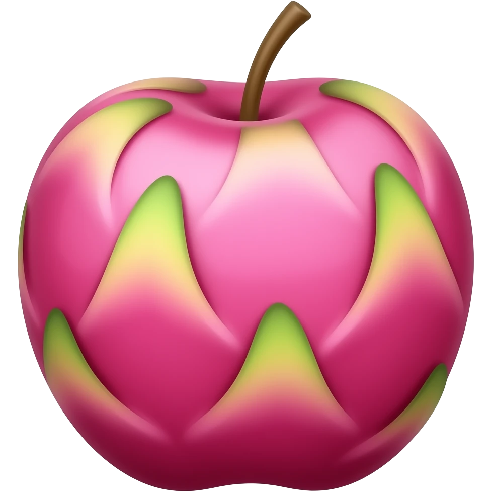 Dragon fruit that looks like something apple will make but not long green parts on top emoji