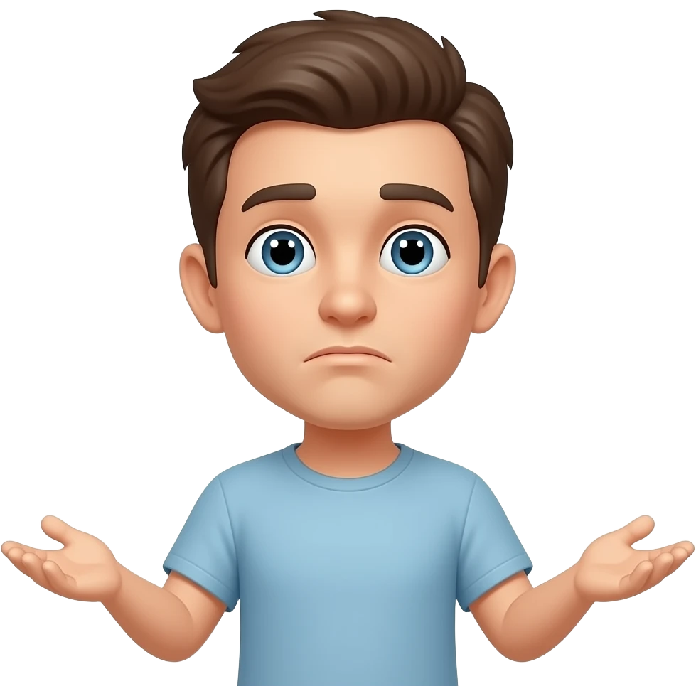 in doubt hands to the sides emoji