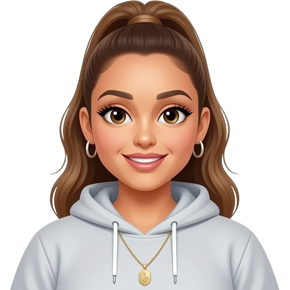 ariana grande in very fat emoji