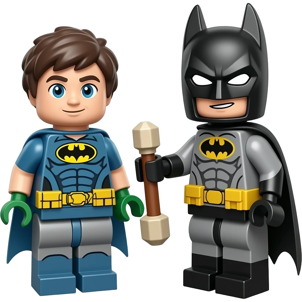 Lego Figures toy unbixing 23117 Batman & Bernard boy emoji