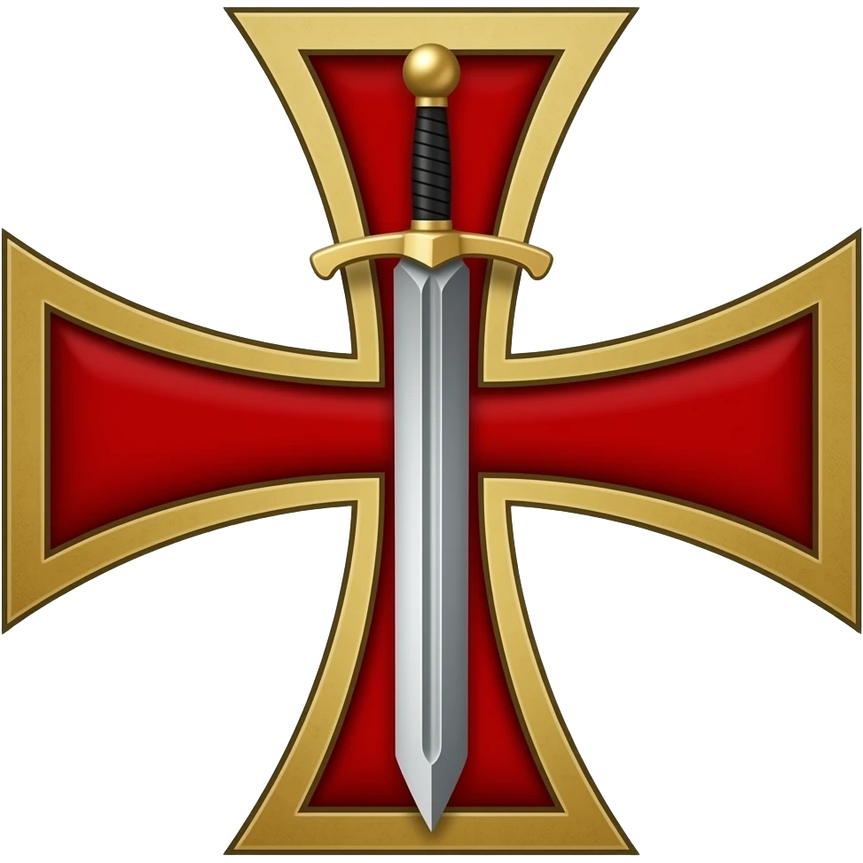Templar cross with sword in middle emoji