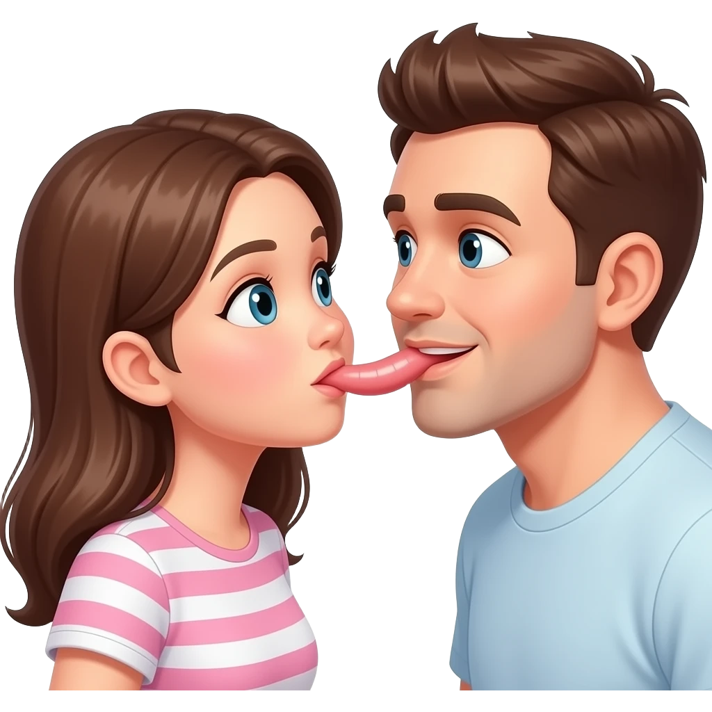 Give me a girl suck dick and put and guy with his dick out emoji