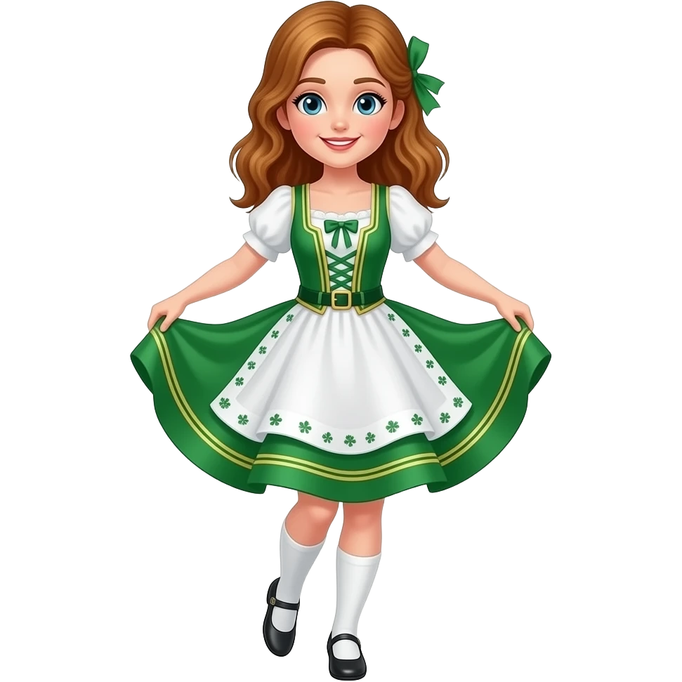Irish girl dancer emoji emoji