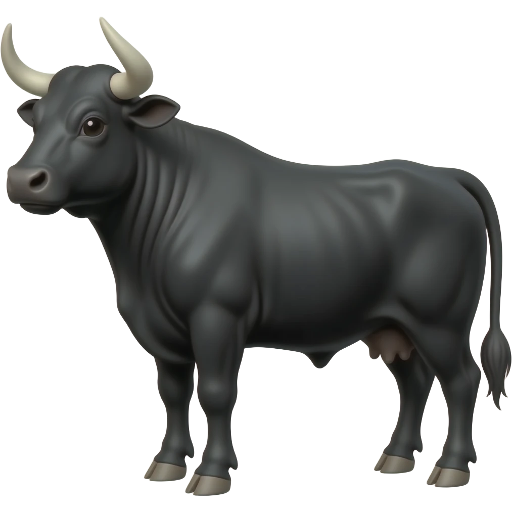 Boi DA cara perta black bull emoji