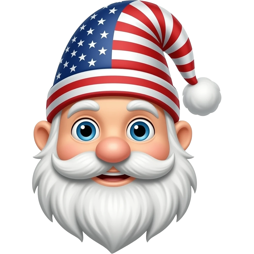 gnome wearing a MAGA hat emoji
