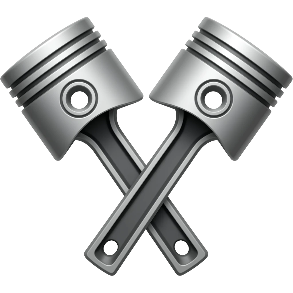 2 CAR PISTONS IN v SHAPE emoji