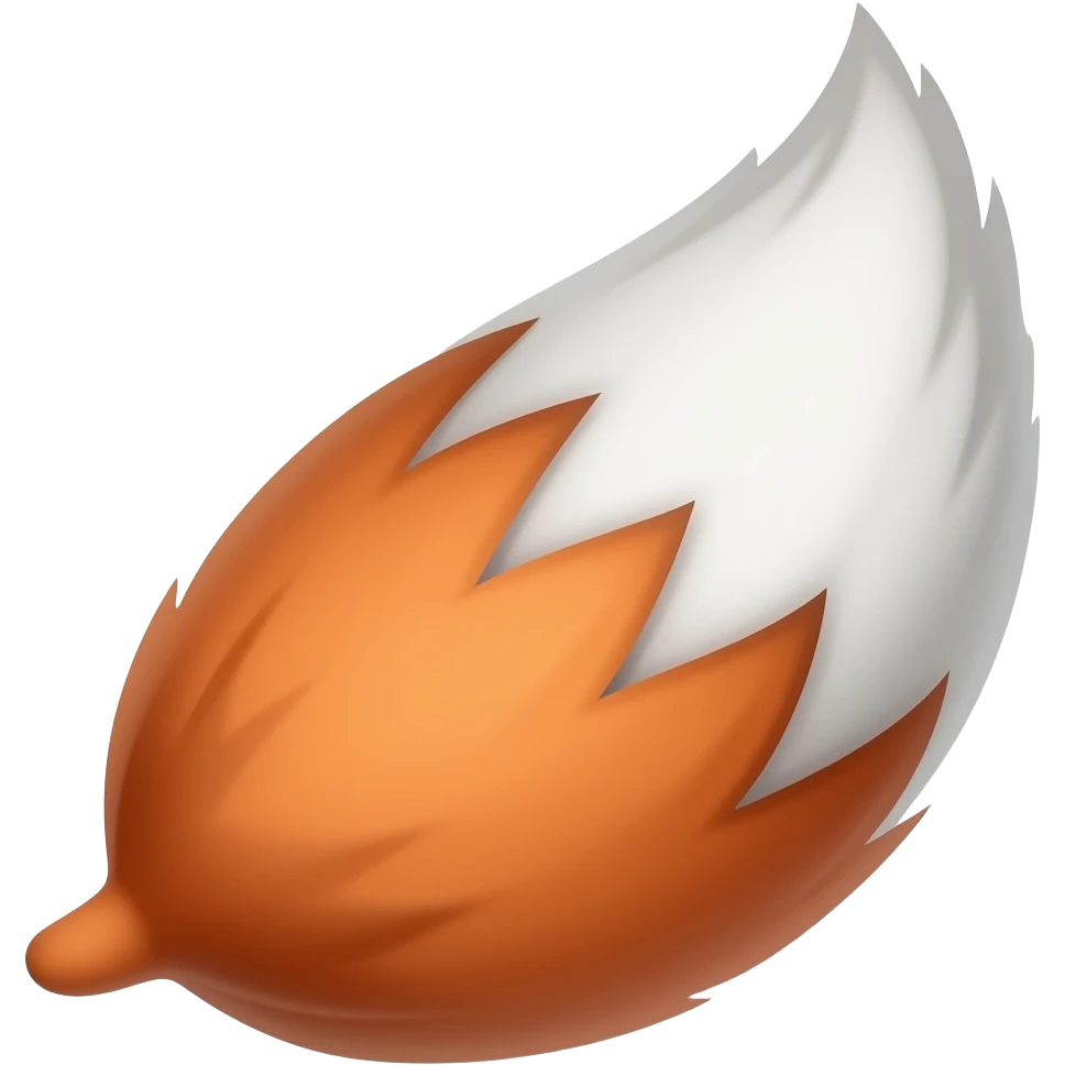 Fox tail emoji