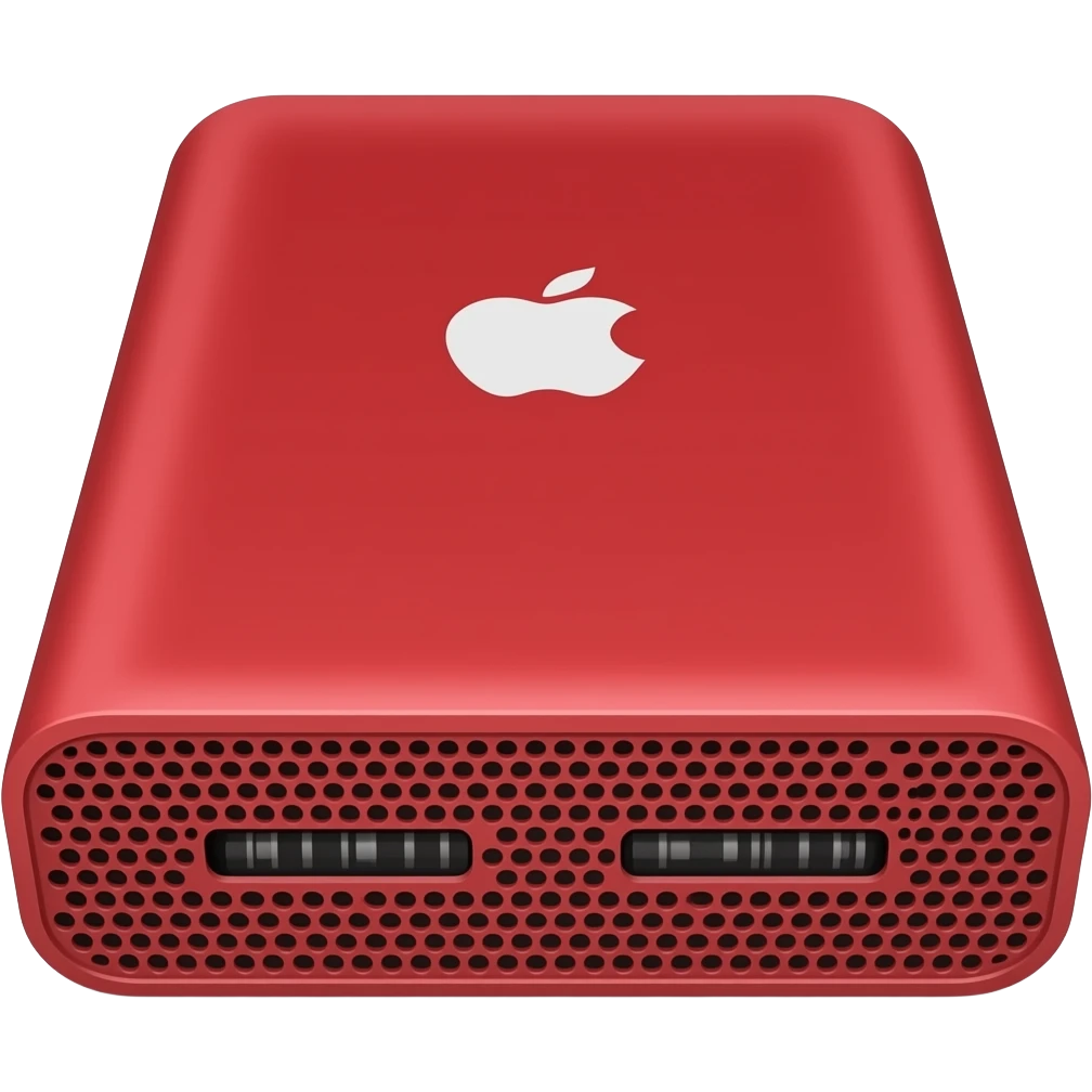 disque dur moderne apple rouge emoji