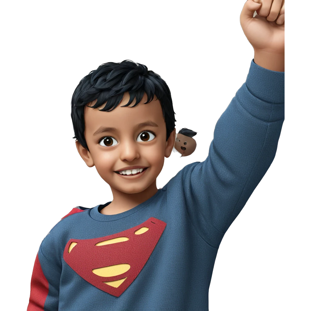 smiling boy with black hair emoji