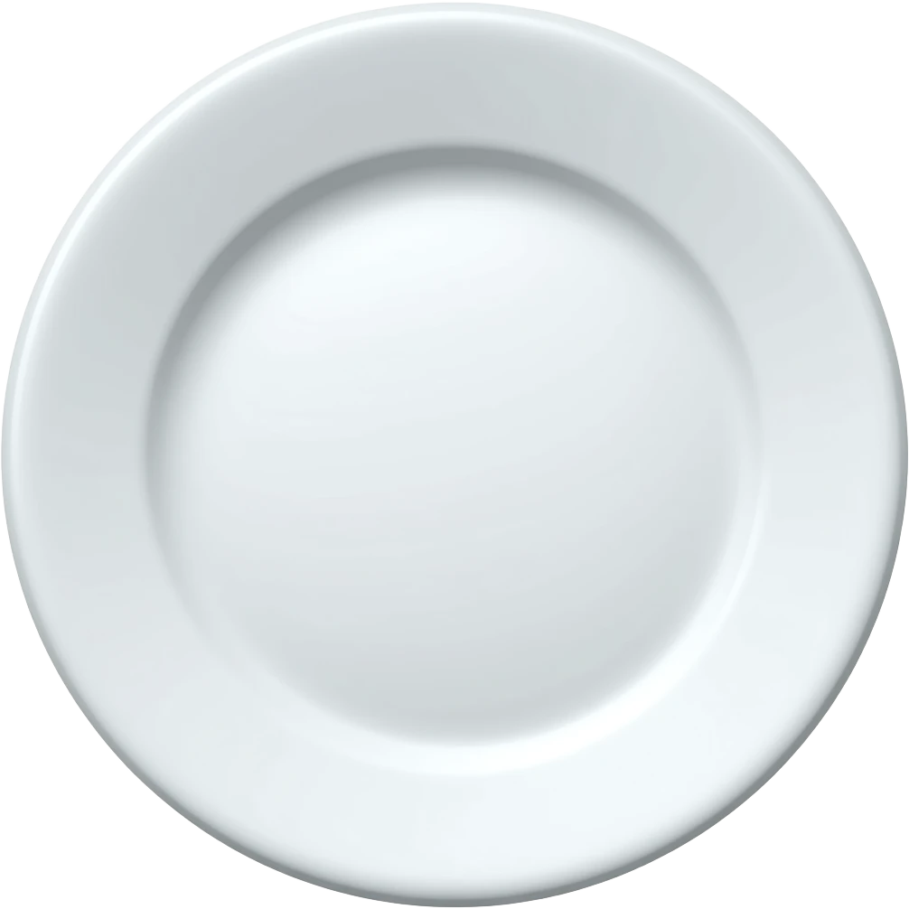 emoji-style illustration of a plate emoji