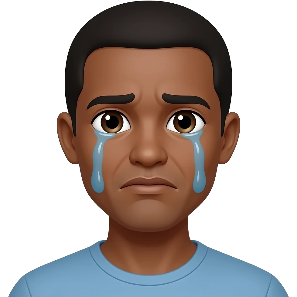 Brown man crying gifs emoji