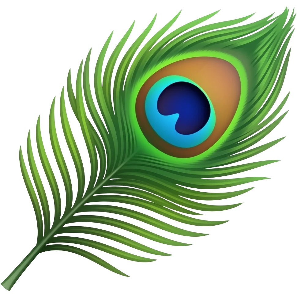 peacock feather emoji