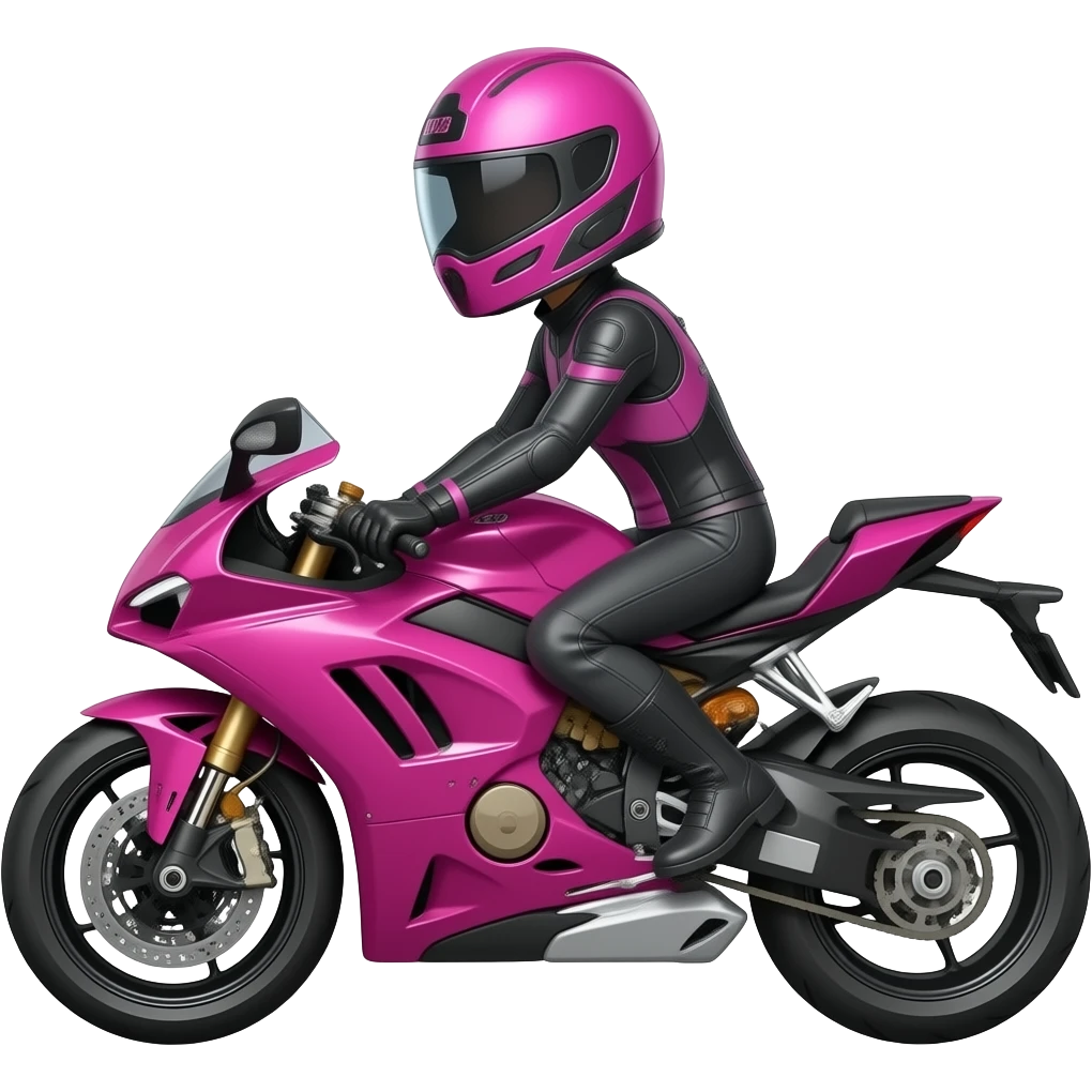 PINK BIKER emoji
