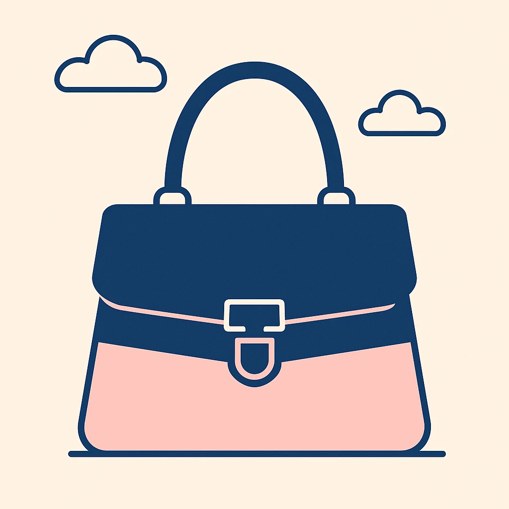 BLACKPINK-inspired object, black and pink colors, clean and minimal illustration, flat blue style emoji