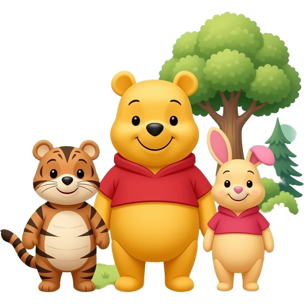 Winnie the Pooh & characters emoji