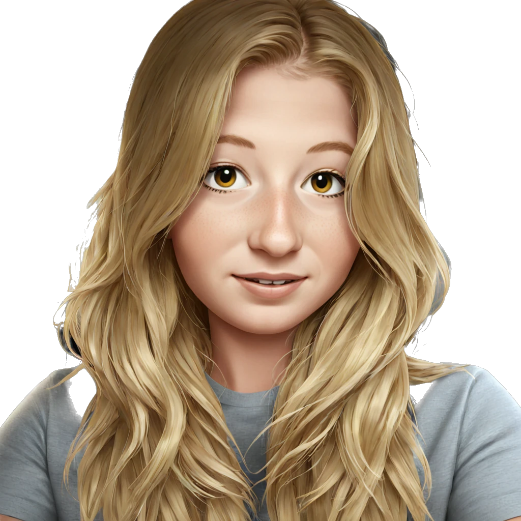 blonde girl with car emoji