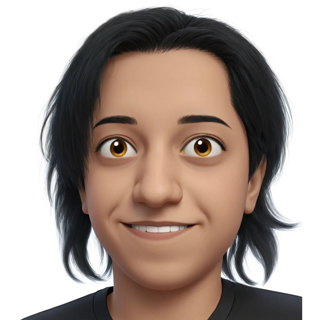 smiling boy with black hair emoji