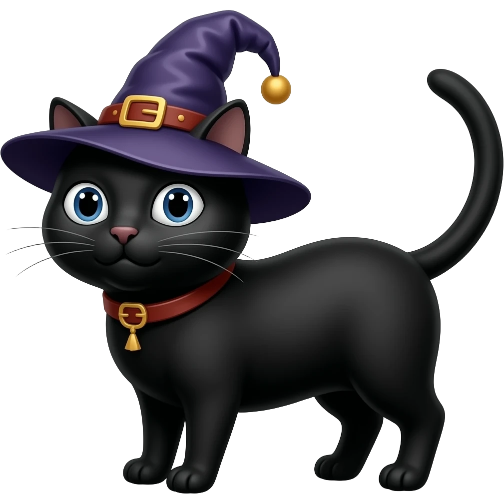 Wizard nazi black cat emoji