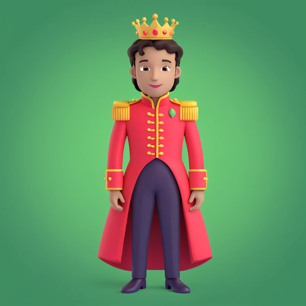 prince in red dress, royaqle background emoji