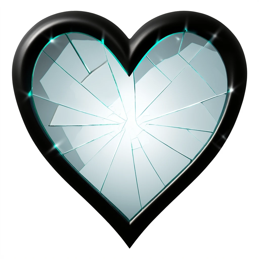 heart with a shattered glass effect emoji