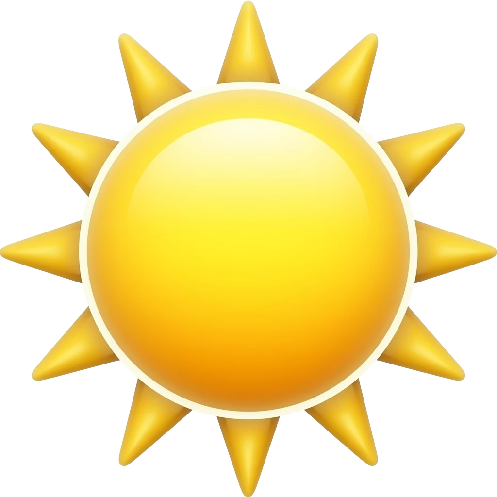 ONLY Sunshine shaped like a heart emoji