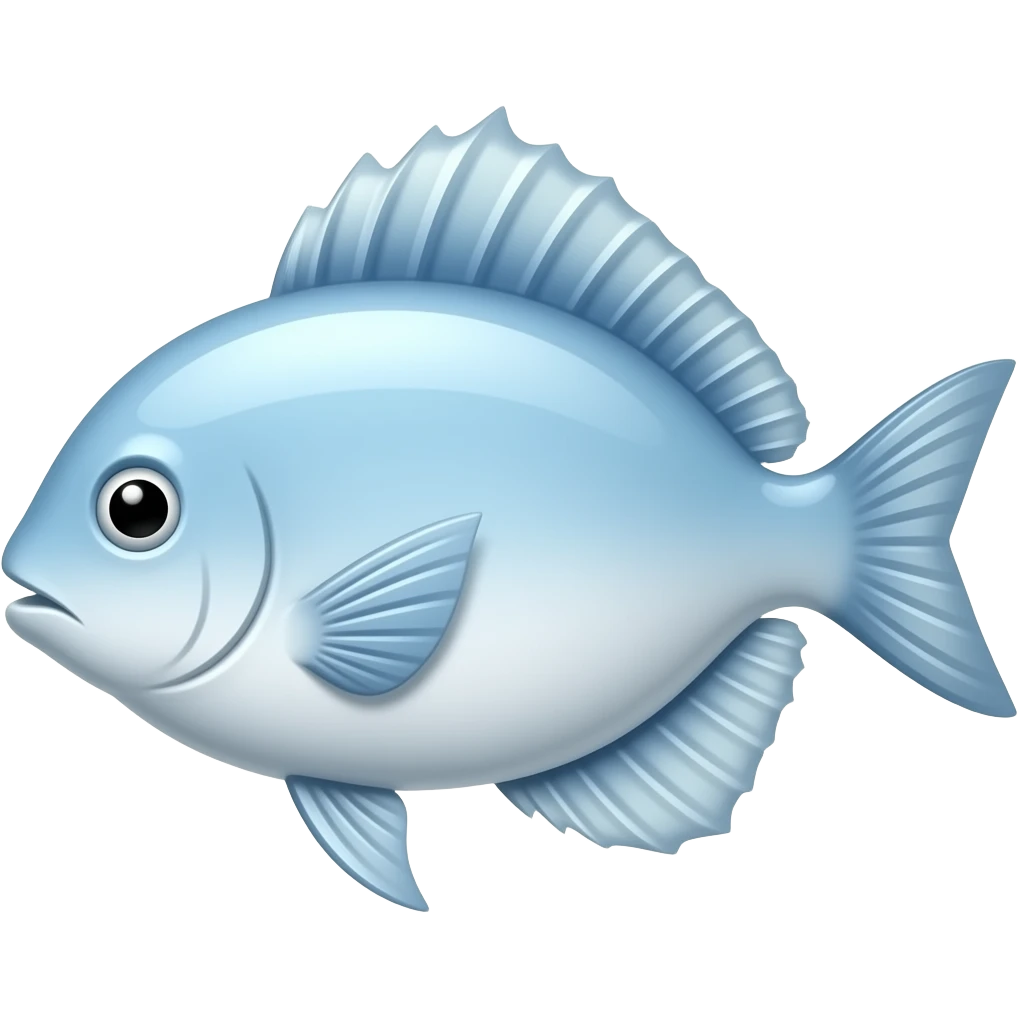 light blue fish emoji beautiful emoji
