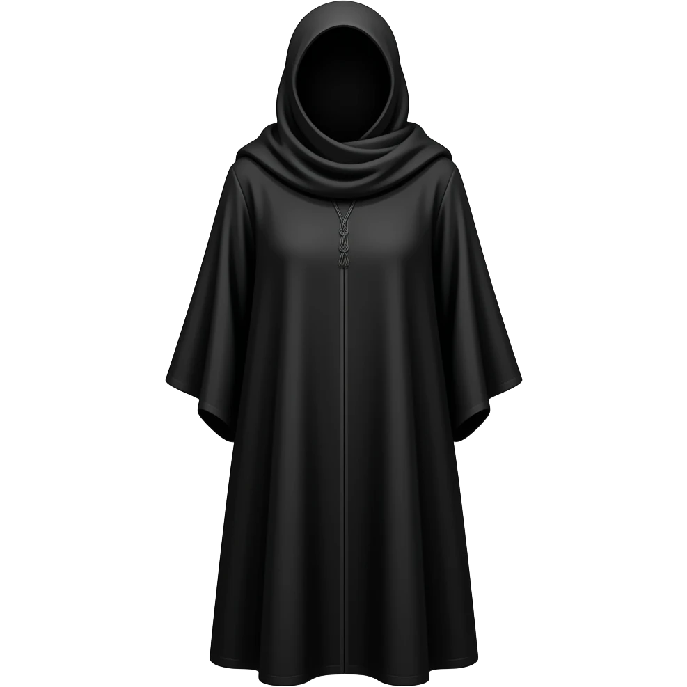 abaya black hanging emoji