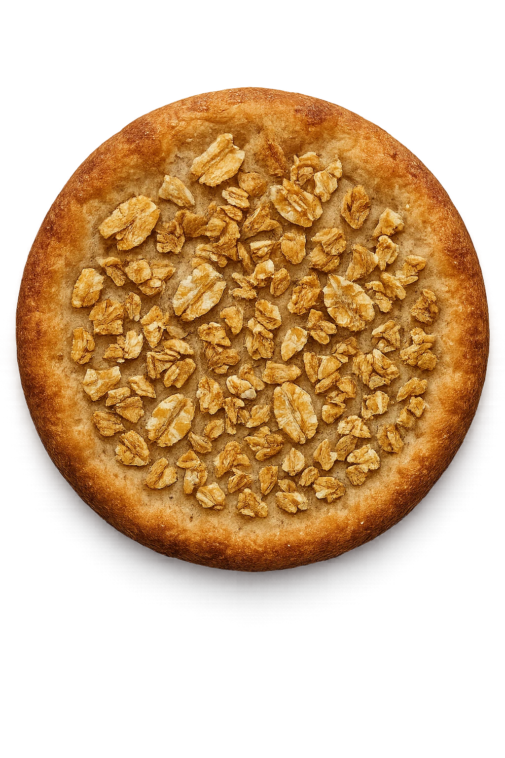 crusta di frumento a cereali spezzettati vista dall'alto, iperrealistiche 4k emoji