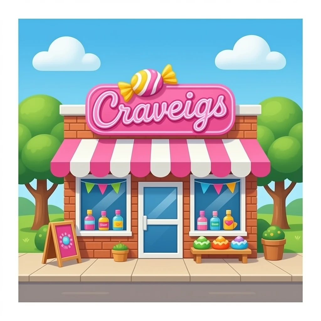 Sweet cravings business name emoji