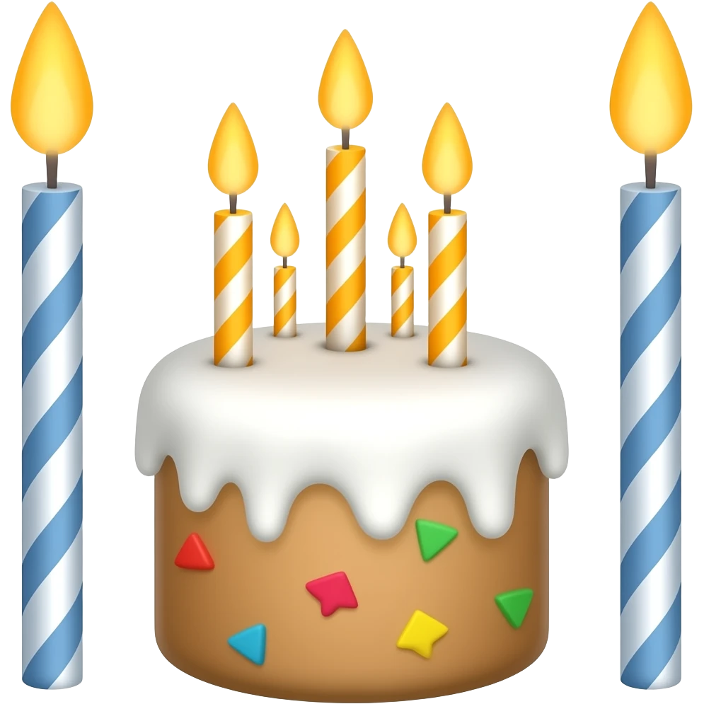 candles birthday emoji